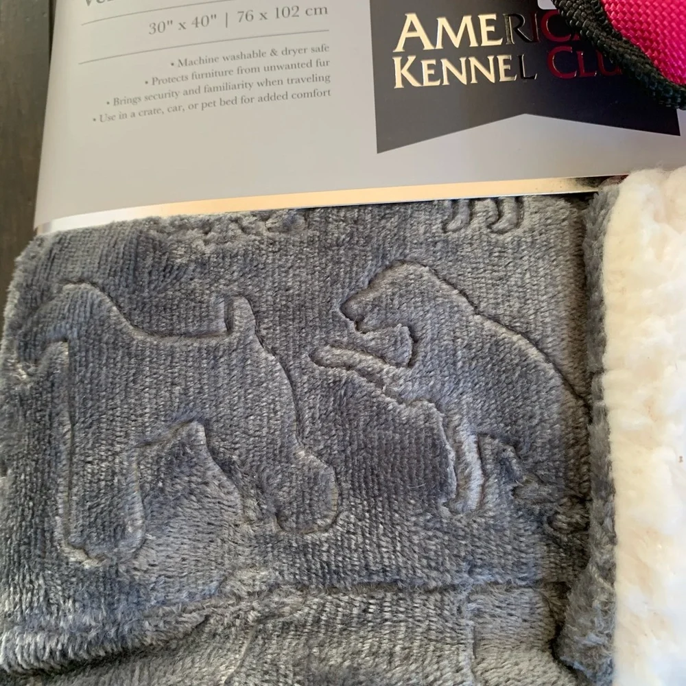 Dog Velvet Sherpa Throw.